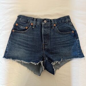 Levi's Dark Blue Jean Shorts